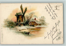 10067391 - Muehlen / Wassermuehlen Muehle Im Winter, 1899 - Andere & Zonder Classificatie