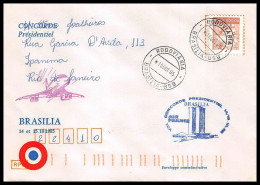 0006 Concorde Brasilia (brazil) Air France 15/10/1985 Concorde Presidentiel Premier Vol First Flight Airmail Cover  - Concorde