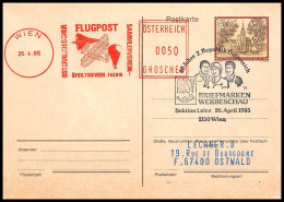 1238 Concorde 1985 Wien Autriche Austria Entier Stationery Lettre Airmail Cover Luftpost - Concorde