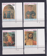 1992 Vaticano Vatican PIERO DELLA FRANCESCA Serie Di 4 Valori MNH** - Nuovi