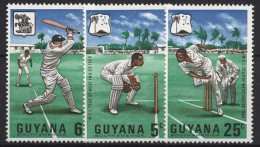 Guyana 1968 Besuch Des Marylebone Kricket Klubs 298/300 Postfrisch - Guyana (1966-...)