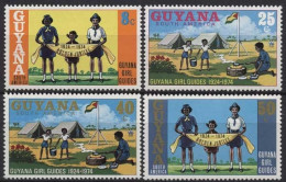 Guyana 1974 50 Jahre Pfadfinderinnenbewegung 464/67 Postfrisch - Guyana (1966-...)