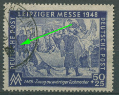 SBZ Allgemeine Ausgabe 1948 Leipziger Messe M. Plattenfehler 199 A IV Gestempelt - Altri & Non Classificati