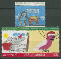 Australien 1988 Weihnachten Kinderzeichnungen 1135/37 Gestempelt - Usati