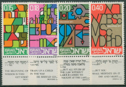 Israel 1972 Schulwesen 538/41 Mit Tab Postfrisch - Neufs (avec Tabs)