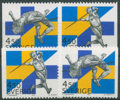 Schweden 1994 Leichtathletik Schweden-Finnland 1843/44 Dl/Dr Postfrisch - Nuovi