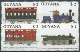 Guyana 1989 Eisenbahn Lokomotiven 2475/78 Postfrisch - Guyana (1966-...)