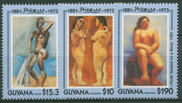 Guyana 1993 Gemälde Pablo Picasso 4221/23 Postfrisch - Guyana (1966-...)