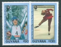 Guyana 1993 Olympische Winterspiele Lillehammer Georg Hackl 4232/33 Postfrisch - Guyana (1966-...)