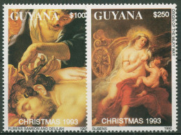 Guyana 1993 Weihnachten Gemälde P.P.Rubens 4241/42 Postfrisch - Guyana (1966-...)