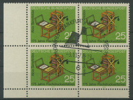 Bund 1972 Flachdruckverfahren 715 4er-Block Ecke 3 Gestempelt (R19960) - Usati