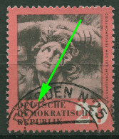 DDR 1958 Antike Kunstschätze Mit Plattenfehler 668 F 27 Gestempelt - Varietà E Curiosità