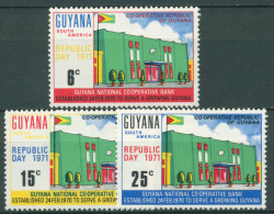 Guyana 1971 Tag Der Republik Genossenschaftsbank 384/86 Postfrisch - Guyana (1966-...)