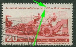 DDR 1958 Landwirtschafts-Ausstellung Mit Plattenfehler 630 F 5 Gestempelt - Errors & Oddities