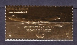 1969 Umm Al Qiwain A438 Gold Moon Flight -Chrismas 1968 12,00 € - Asia