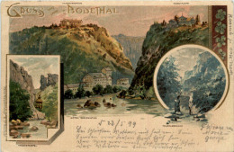 Gruss Aus Dem Bodethal - Litho - Otros & Sin Clasificación