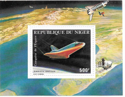 Niger Sheet Mnh ** 1981 Space Shuttle 5 Euros - Niger (1960-...)