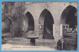 1911 SPAIN ESPAÑA PAÍS VASCO FUENTERRABIA INTERIOR DEL CASTILLO DE CARLOS V RARE POSTCARD - Guipúzcoa (San Sebastián)