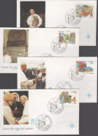 VATICANO - 1987 - Viaggi Di Giovanni Paolo II Nel 1985-86 - 8x FDC L.E.V. - FDC