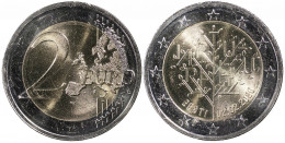 Estonia 2 Euro Coin. 2020 (Unc. Bi-Metallic) 100th Anniversary Of The Tartu Peace Treaty Between The RSFSR And Estonia - Estonia