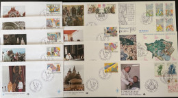 VATICANO - 1986 - Annata Completa, Complete Year - 12x FDC - FDC