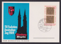 Nürnberg Bund Sudetendeutscher Tag 1957 Pfingsten 1969 SM 20 Jahre Grundgesetz - Covers & Documents