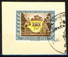 3. REICH 1943 Nr 828 Gestempelt Briefstück Zentrisch X21AAF6 - Usati