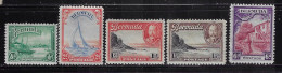 BERMUDA 1936 SCOTT#105-107,109A,112 - Bermuda