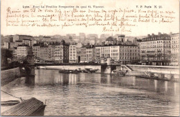 13-7-2024 (40) Very OLD  (b/w) FRANCE  - Pont De La Feuille à Lyon (posted In 1903) - Bridges