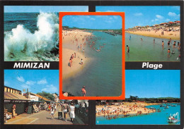 MIMIZAN PLAGE Effet De Vagues La Plage La Rue Pietonne La Plage Du Courant 12(scan Recto-verso) MA1948 - Mimizan Plage