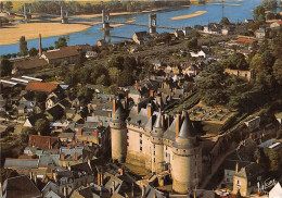 LANGEAIS Vue Aerienne L Entree Du Chateau Et Ses Jardins A La Francaise 26(scan Recto-verso) MA1987 - Langeais