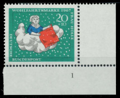 BRD 1967 Nr 539 Postfrisch FORMNUMMER 1 X7F0A32 - Unused Stamps