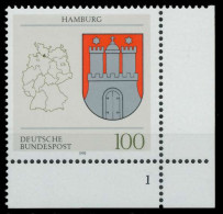 BRD 1992 Nr 1591 Postfrisch FORMNUMMER 1 X85EF82 - Nuovi