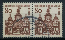 BERLIN DS D-BAUW. 1 Nr 249 Gestempelt WAAGR PAAR X8F9296 - Used Stamps