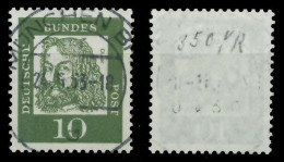 BRD BUND DS BED. DEUTSCHE Nr 350yR Zentrisch Gestempelt X6A3342 - Used Stamps