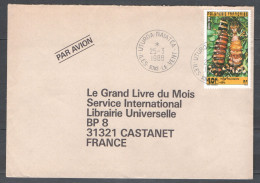 Polynésie Française N° 295 Seul Sur Lettre - Oblitération Uturoa Raiatea - Iles-sous-le-Vent - Alimentation Polynésienne - Covers & Documents