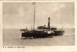 CPA Fährschiff S.S. Delphin In Voller Fahrt, NDL Seebäderdienst - Other & Unclassified