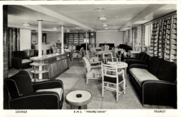CPA Dampfschiff RMS Mauretania, Tourist Lounge, Innenansicht, Cunard Line - Other & Unclassified