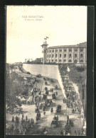 Postal San Sebastian, Plaza De Toros, Pferdekutschen  - Guipúzcoa (San Sebastián)