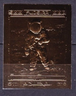 1970 Fujaira Lollini 4500b Gold Famous Photograph Of Aldrin On The Moon  27,00 € - Azië