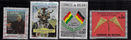 BOLIVIA 1987  SCOTT#735,738,739,751 USED - Bolivië