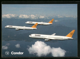 AK Flugzeuge Der Condor Boeing 767 Und Boeing B757 Im Flug  - 1946-....: Ere Moderne