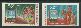 Chad 1967 Mi 185-186B MNH  (ZS5 CHD185-186B) - Neufs