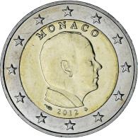 Monaco, Albert II, 2 Euro, 2012, Paris, SUP, Bimétallique, Gadoury:MC196 - Monaco