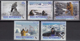 ROSS DEP. 2006 NZ Antarctic Programme 50th Anniv, Set Of 5 MNH - Basi Scientifiche