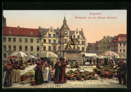 AK Düsseldorf, Marktplatz Mit Jan Wellem-Denkmal  - Duesseldorf