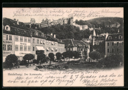 AK Heidelberg, Der Kornmarkt  - Heidelberg