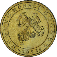 Monaco, Rainier III, 50 Euro Cent, 2001, Paris, SUP, Laiton, Gadoury:MC177 - Monaco