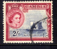 Gambia 1952 QE2 2/-d Barra Canoe Used SG 180 ( B333 ) - Gambia (...-1964)