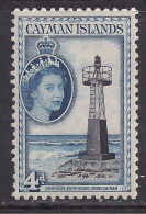 Cayman Islands 1953 QE2 4d Lighthouse MM SG 155 ( K996 ) - Kaaiman Eilanden